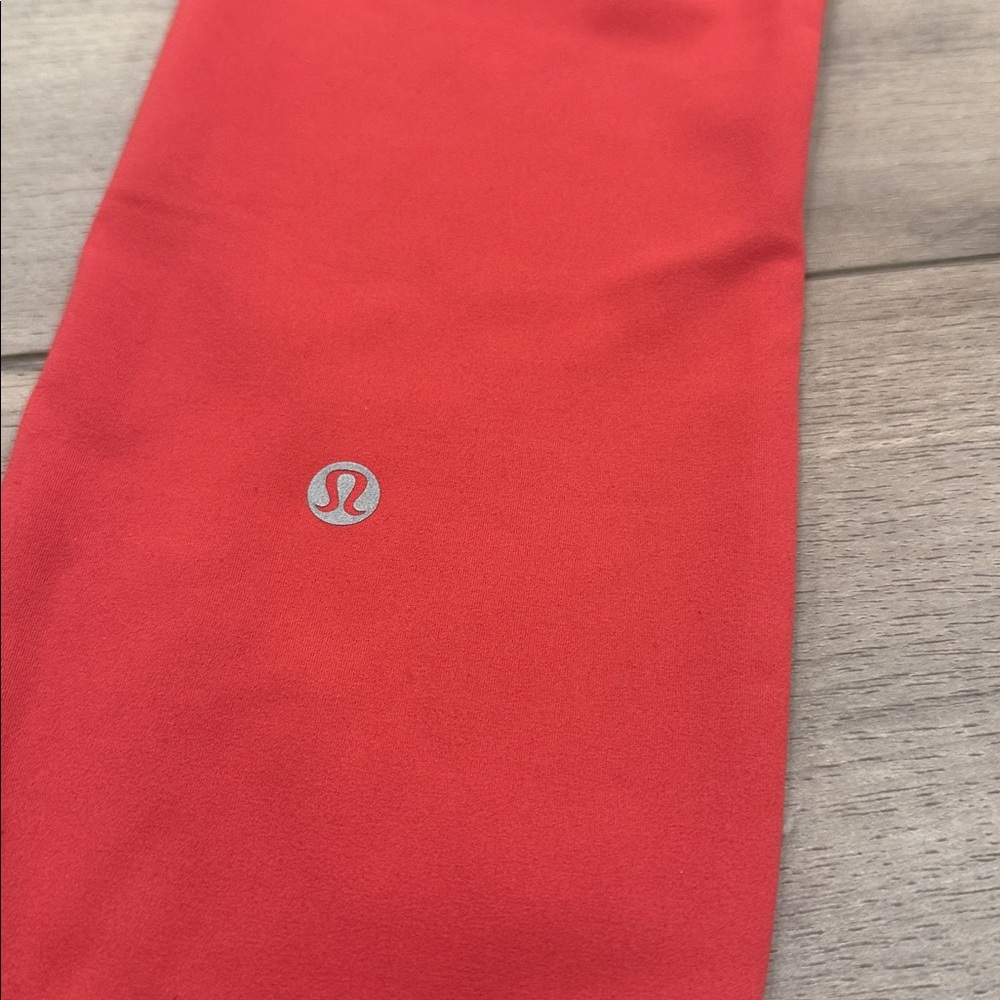 Women’s High-Waisted Red Active Leggings - Picture 3 of 3